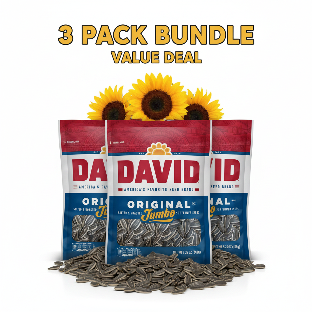 David Sunflower Seeds 3 Pack Bundle