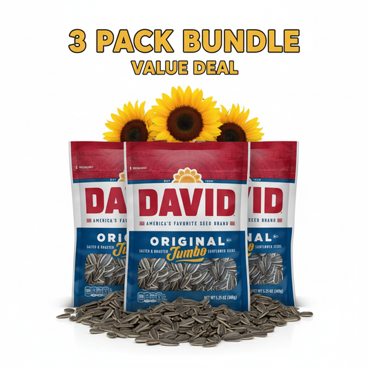 David Sunflower Seeds 3 Pack Bundle