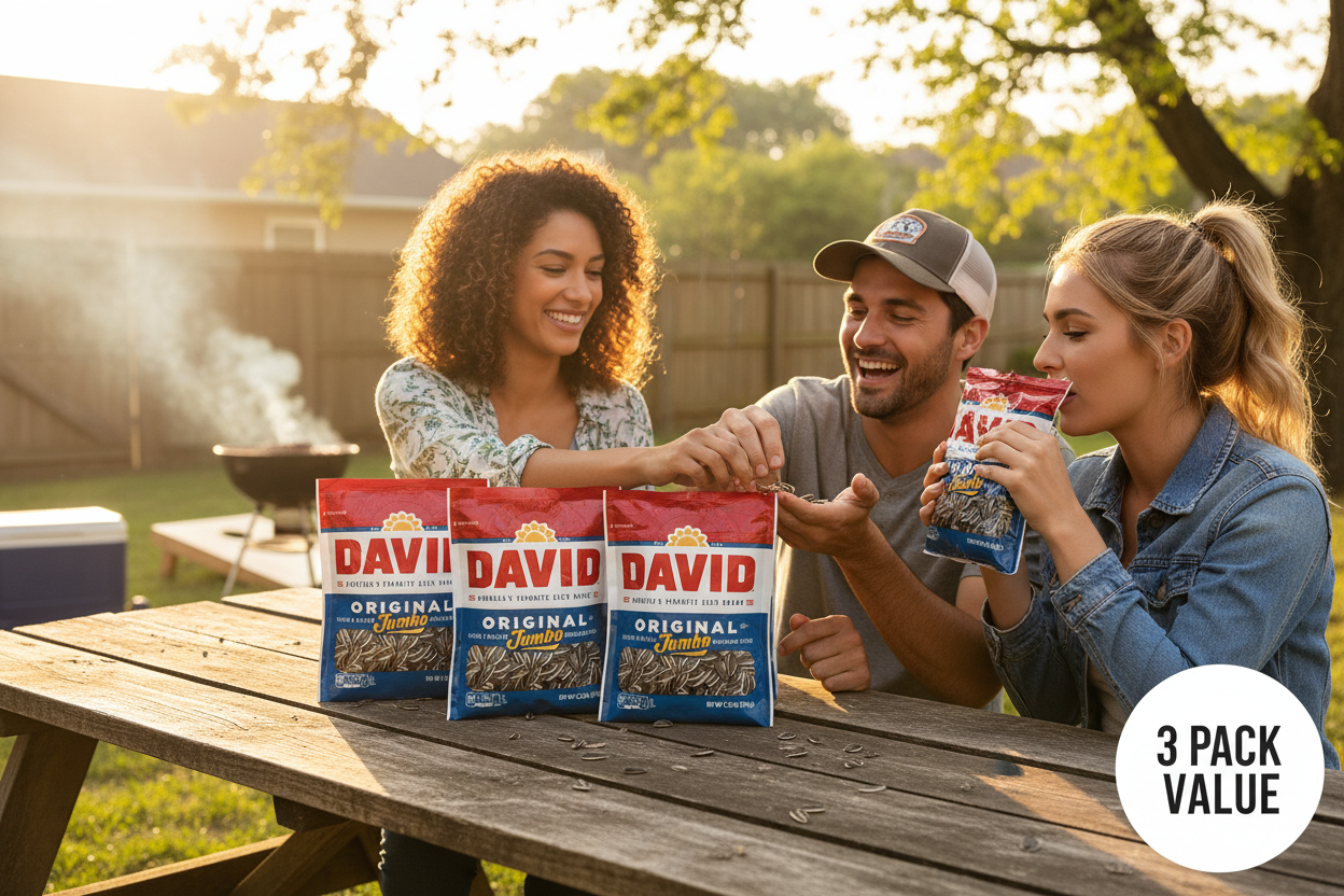 David Sunflower Seeds 3 Pack Lifestyle
