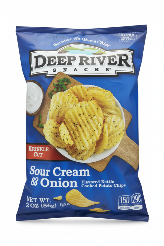 Deep River Snacks Sour Cream & Onion Enhanced
