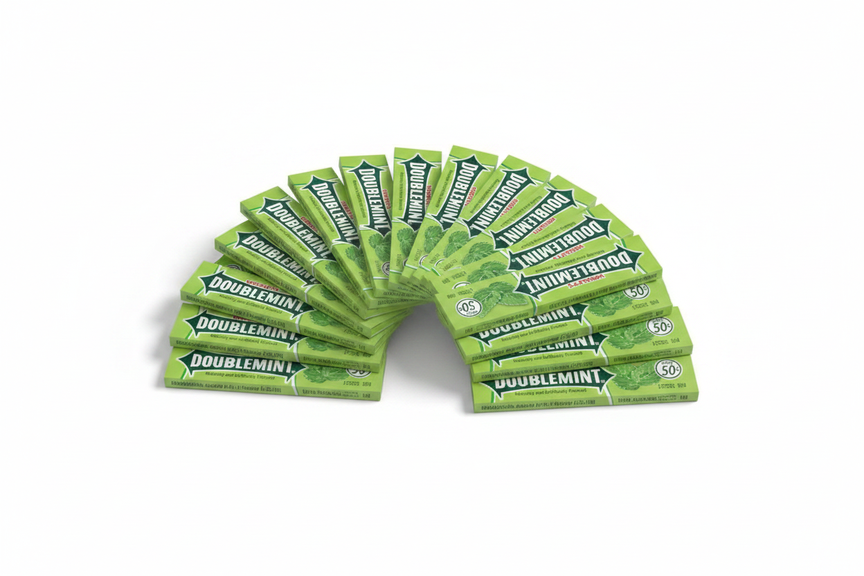 Doublemint 40 Packs Fanned Out