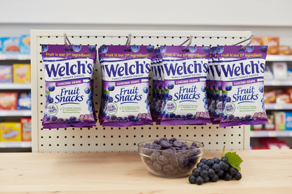 Welch's Concord Grape Fruit Snacks — 5 oz Bags, Box of 12