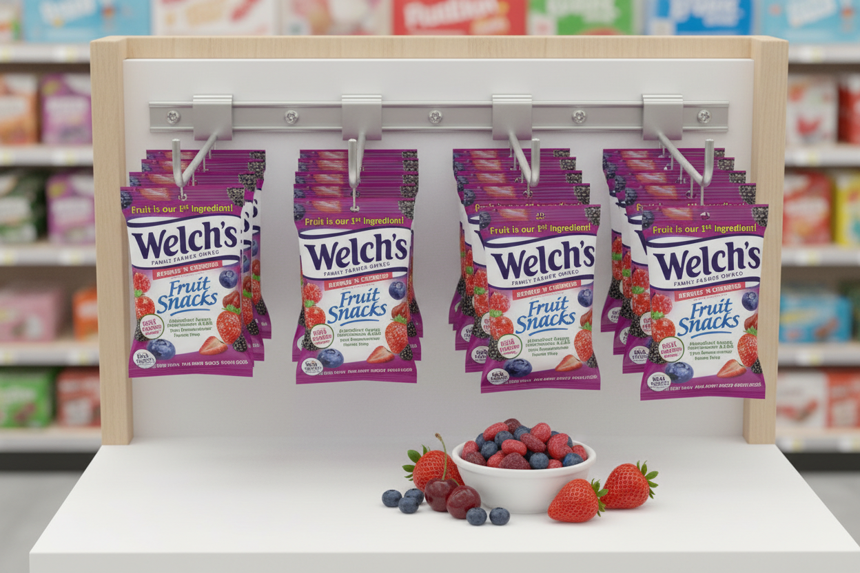 Welch's Berries 'N Cherries Fruit Snacks — 5 oz Bags, Box of 12