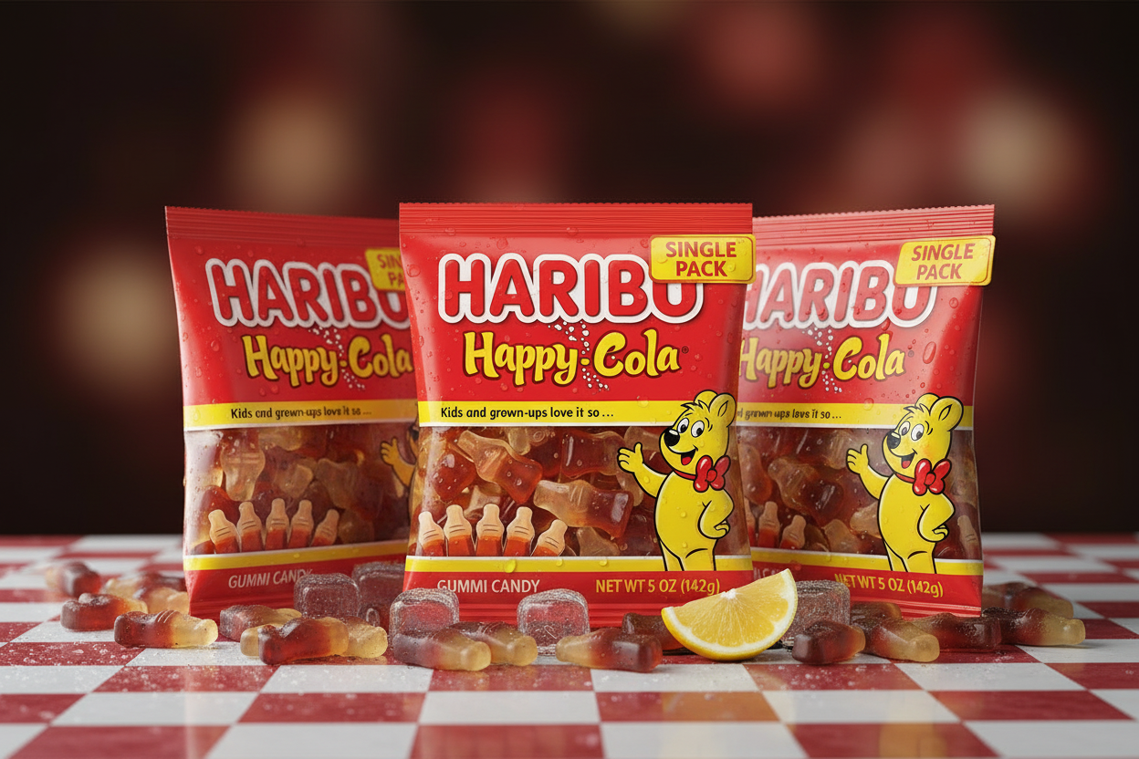 Haribo Gummies Happy Cola 5 oz 3 Pack