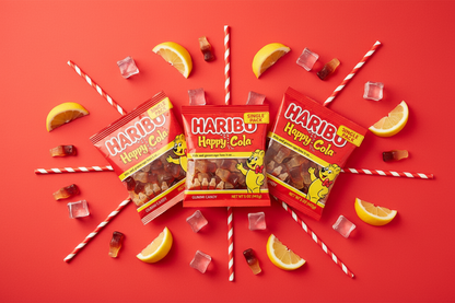 Haribo Gummies Happy Cola 5 oz 3 Pack