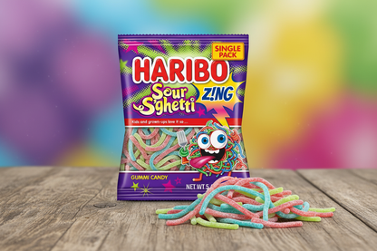 Haribo Gummies Sour Sghetti 5 oz
