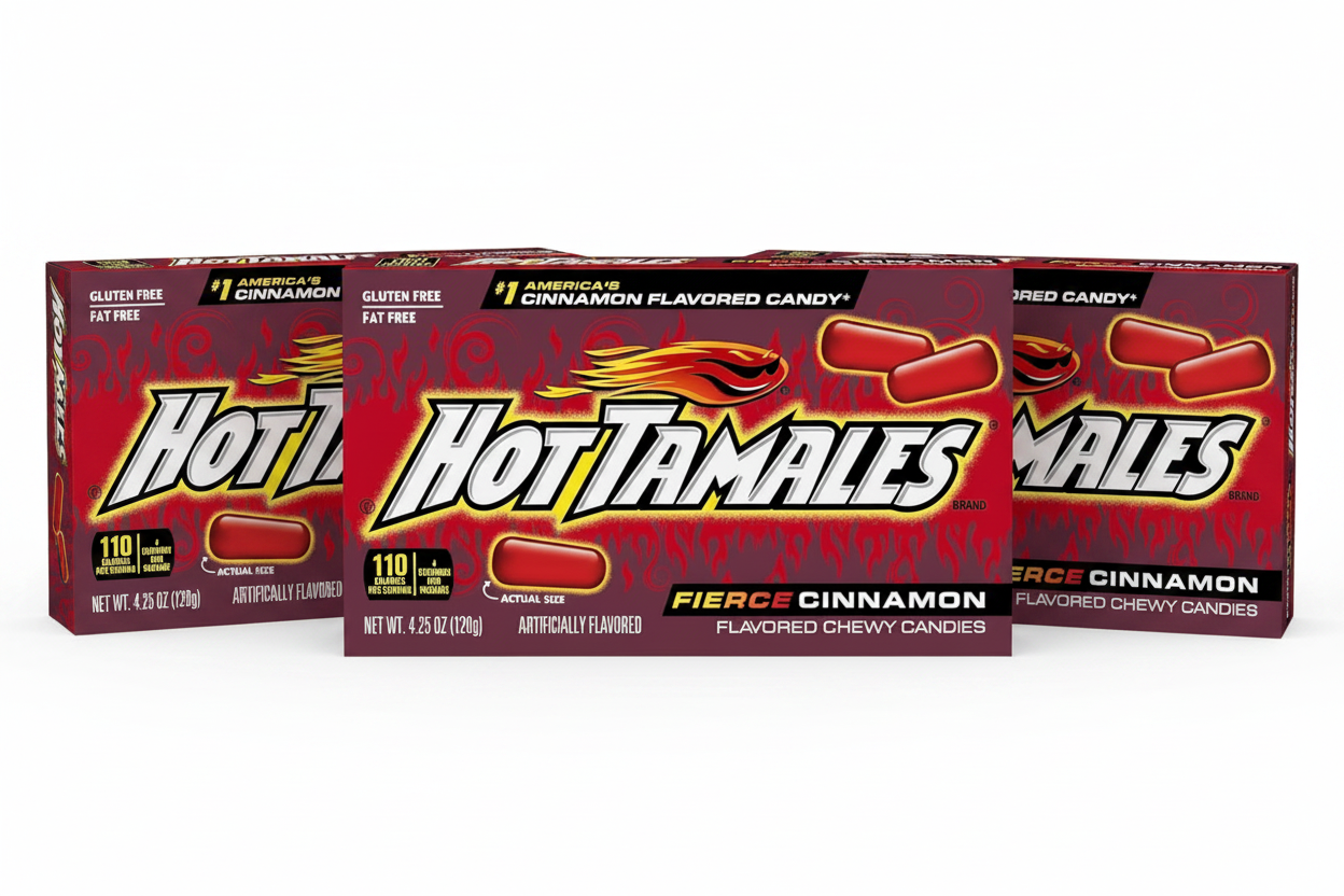 Hot Tamales Fanned Display
