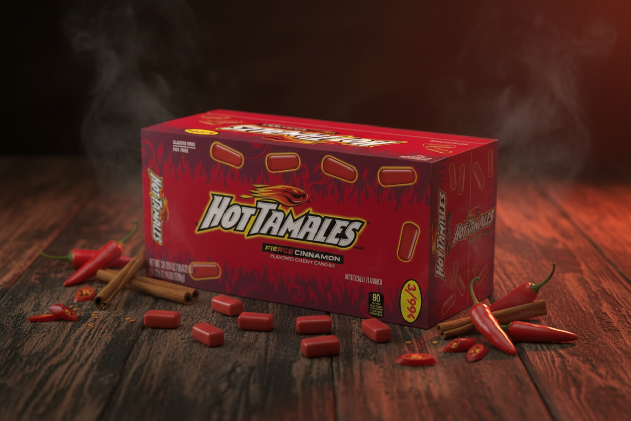 Hot Tamales Fierce Cinnamon 24-Pack Lifestyle