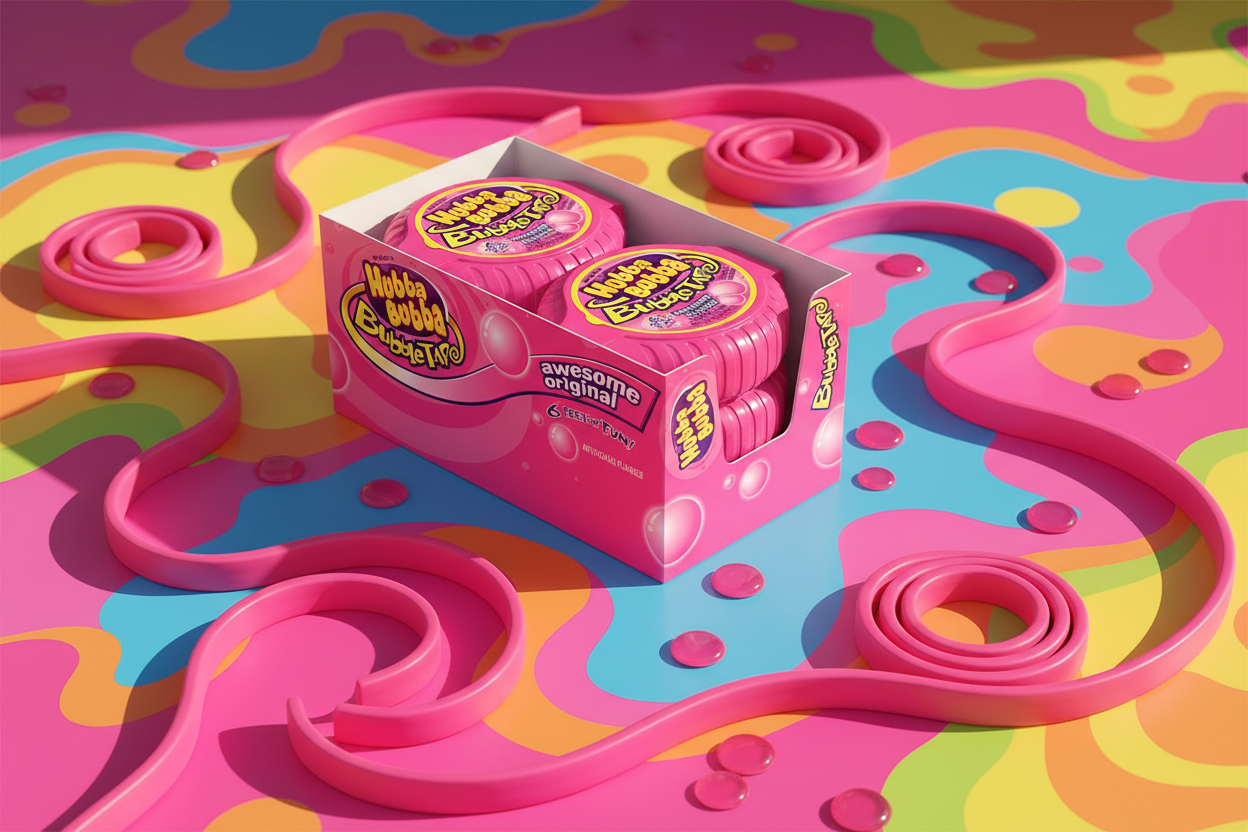 Hubba Bubba Bubble Tape Box Lifestyle