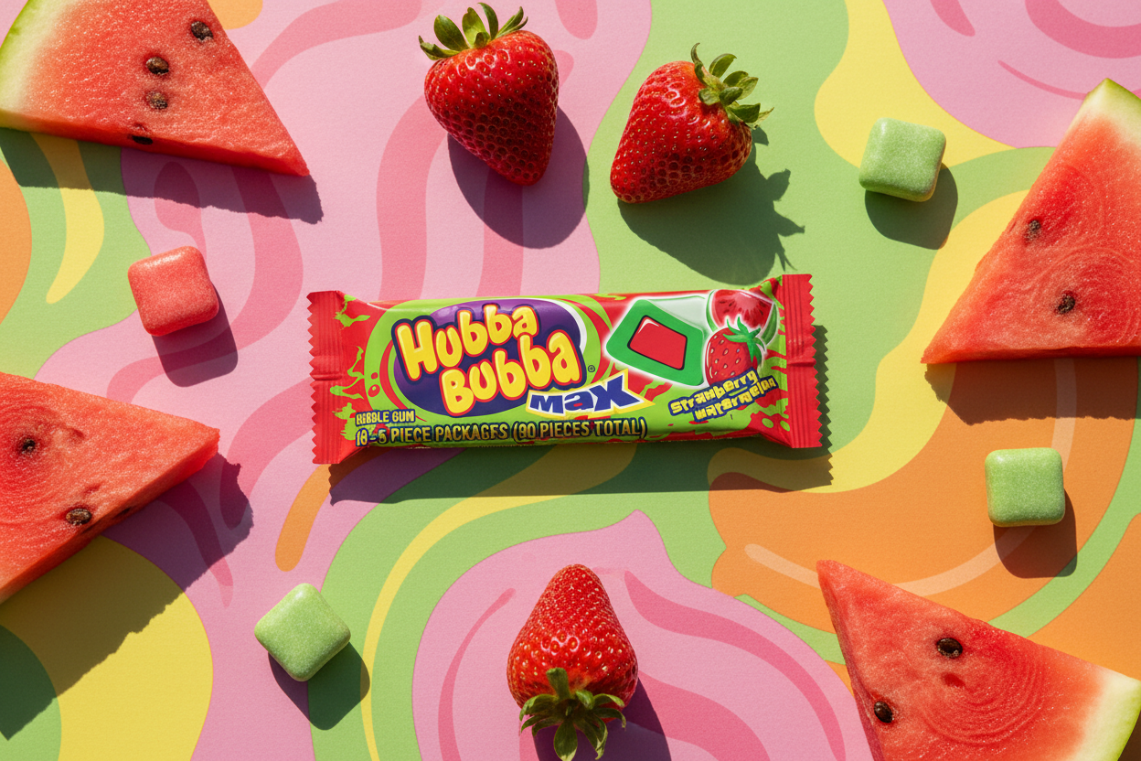 Hubba Bubba Max Strawberry Watermelon Single Lifestyle