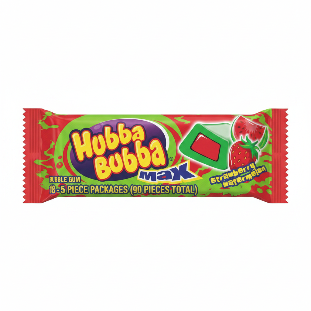 Hubba Bubba Max Strawberry Watermelon Single Pack Enhanced