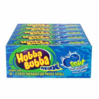 Hubba Bubba Sour Blue Raspberry Box Enhanced