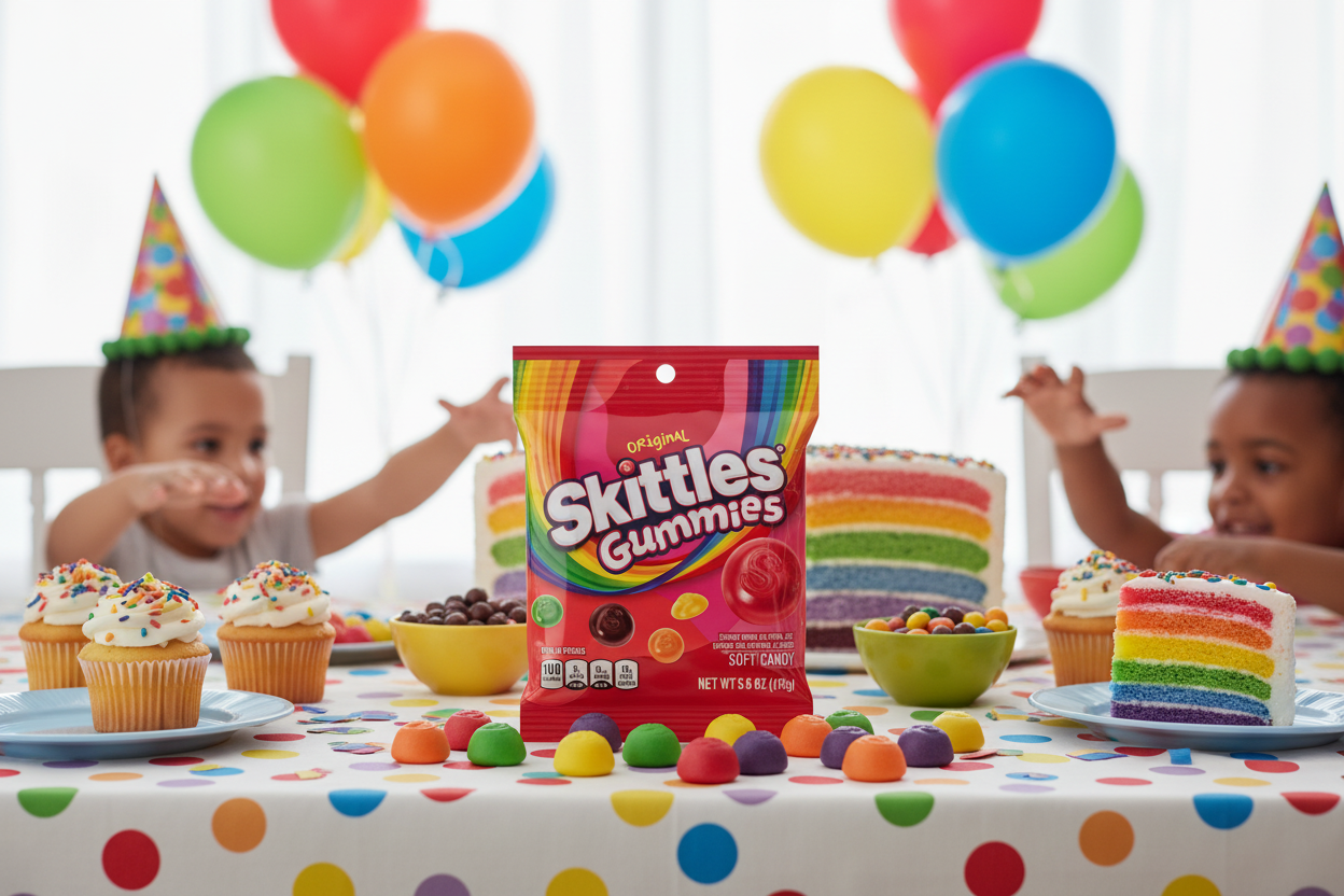 Skittles Gummies Original birthday party lifestyle