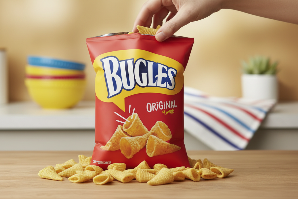 Bugles Original Corn Snacks snack moment lifestyle