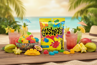 Gushers Tropical 4.25oz beach picnic lifestyle