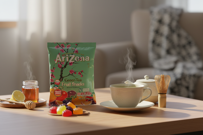 Arizona Gummies Green Tea cozy afternoon tea lifestyle