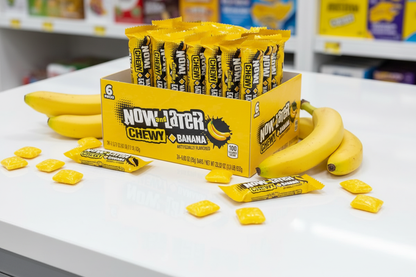 Now and Later Chewy Banana Box of 24 wholesale display