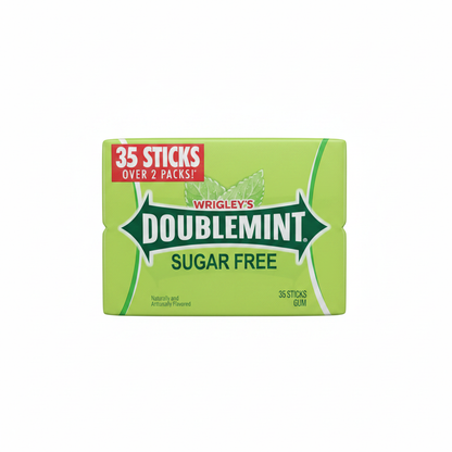 Wrigley's Doublemint Sugar Free Gum 35 Sticks 2-Pack