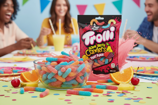 Trolli Sour Brite Crawlers Fruit Punch 5oz party snack table lifestyle