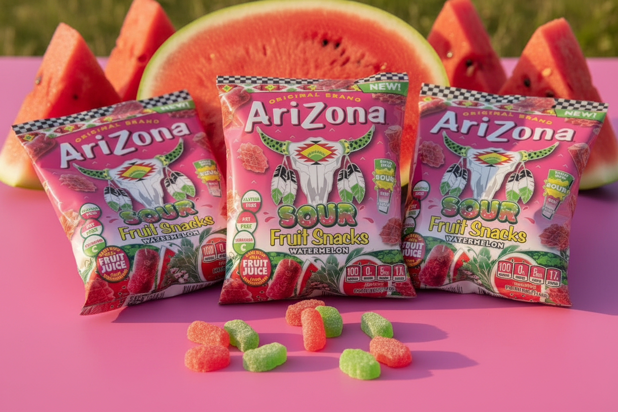 Arizona Gummies Sour Watermelon 3-pack bundle display lifestyle