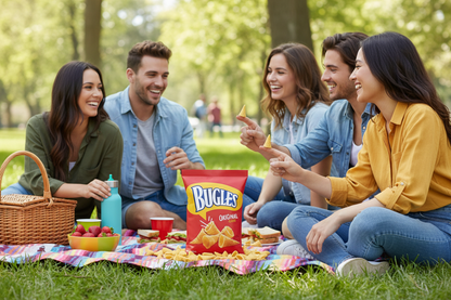 Bugles Original Corn Snacks outdoor picnic lifestyle