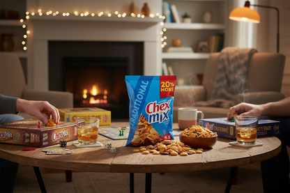 Chex Mix Traditional Snack Mix game night lifestyle