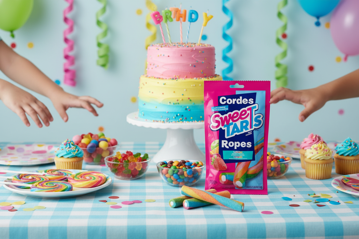 Sweet Tarts Ropes birthday party lifestyle