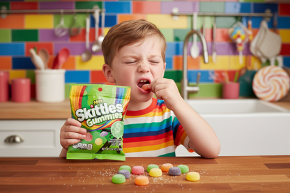 Skittles Gummies Sour fun sour face lifestyle