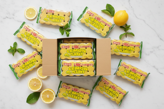 Lemon Planks Box Flat Lay