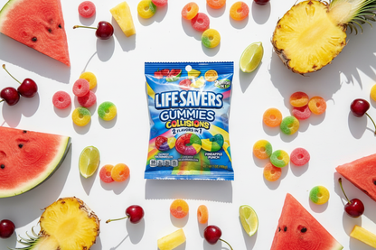 Life Savers Gummies Collisions – Tropical Flat Lay