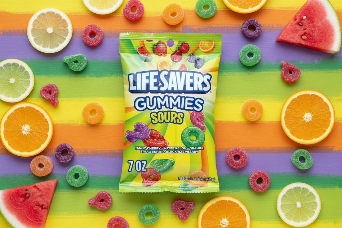 Life Savers Gummies Sours – Flat Lay