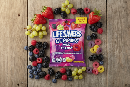 Life Savers Gummies Wild Berries – Berry Flat Lay