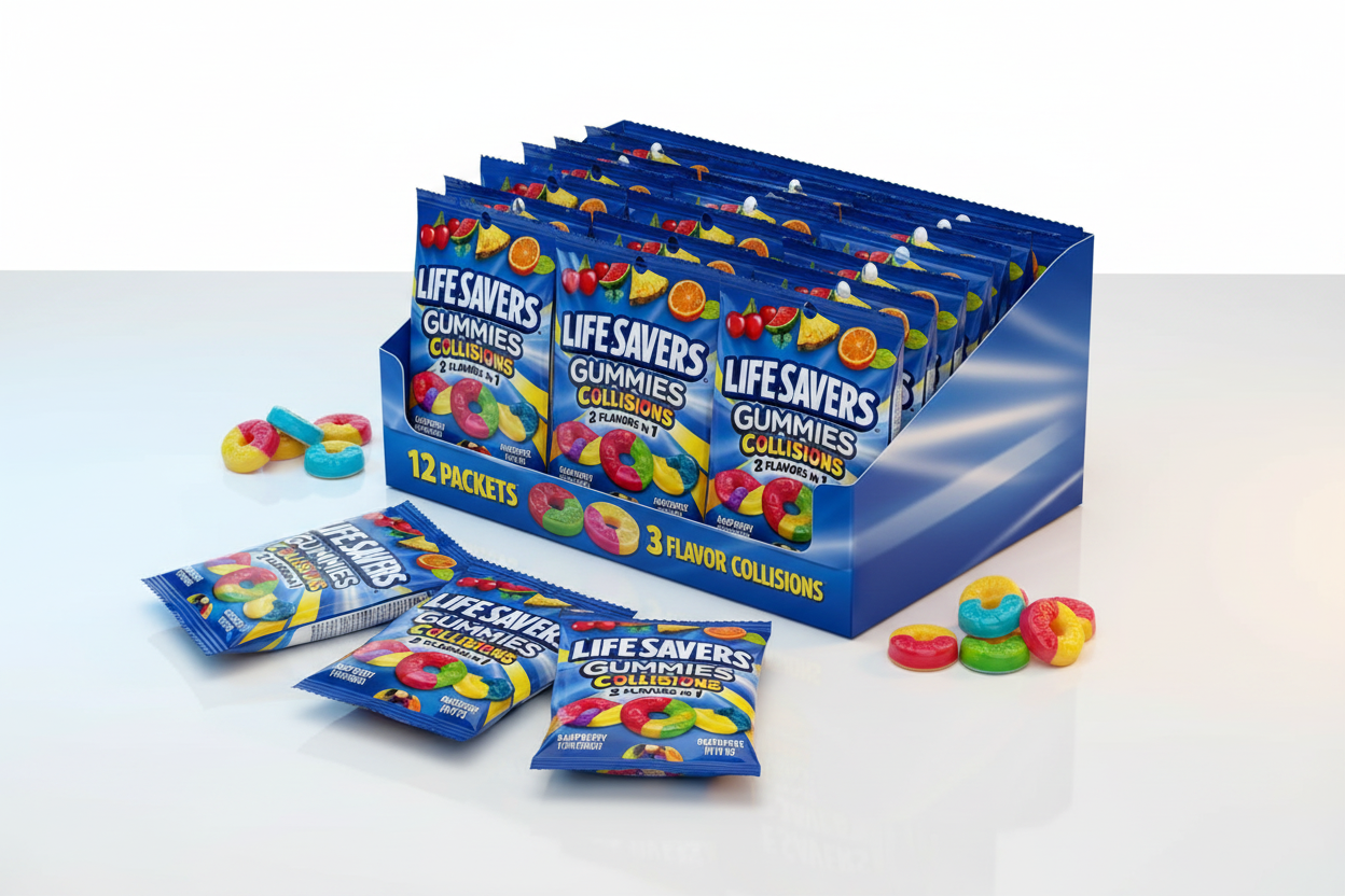 Lifesaver Gummies Collisions 7oz Bag Box of 12