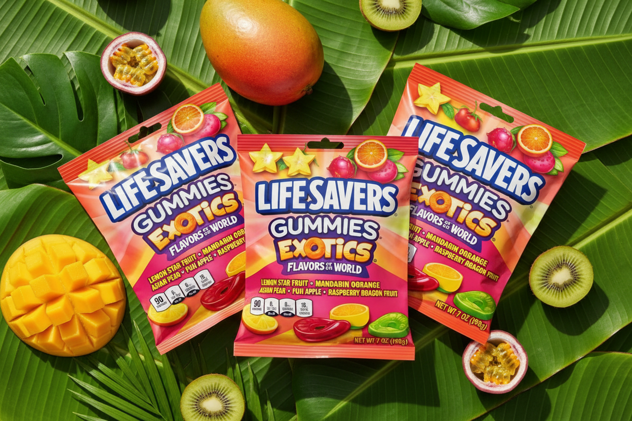 Lifesaver Gummies Exotics 7oz Bag 3 Pack