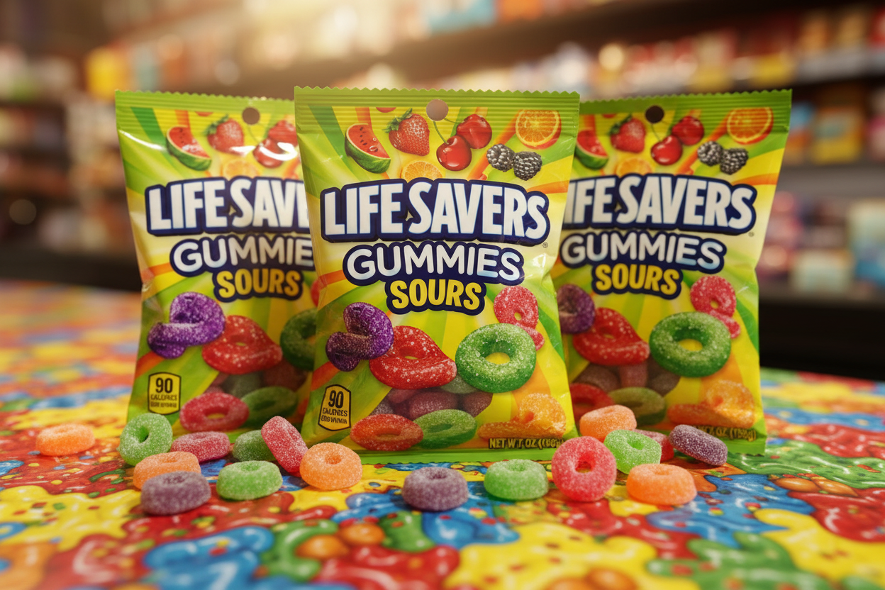 Lifesaver Gummies Sours 7oz Bag 3 Pack