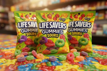 Lifesaver Gummies Sours 7oz Bag 3 Pack