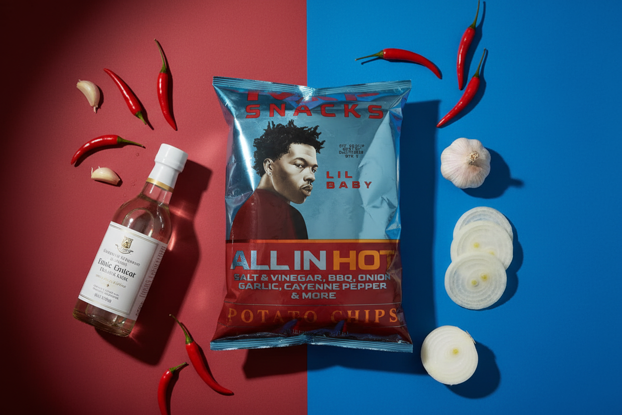 Lil Baby All In Hot - Flat Lay