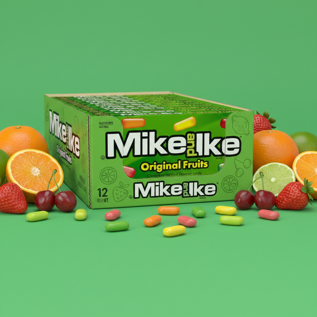 Mike and Ike Original Fruits Box of 12 Enhanced