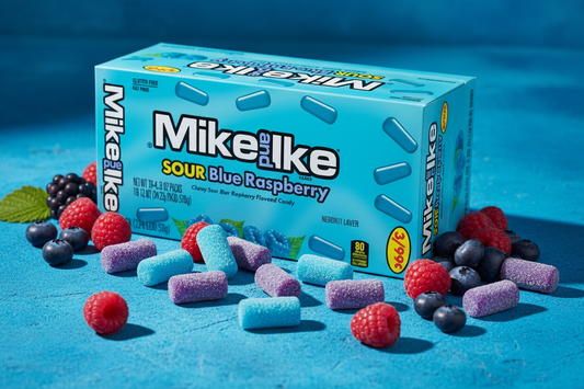 Mike and Ike Sour Blue Raspberry 24-Pack Lifestyle