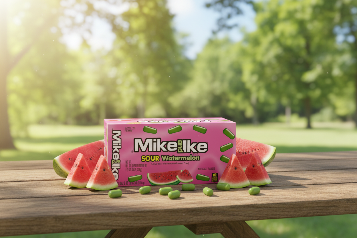 Mike and Ike Sour Watermelon Case Lifestyle