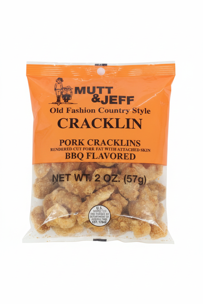 Mutt & Jeff BBQ Pork Cracklins Enhanced