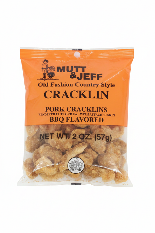 Mutt & Jeff BBQ Pork Cracklins Enhanced