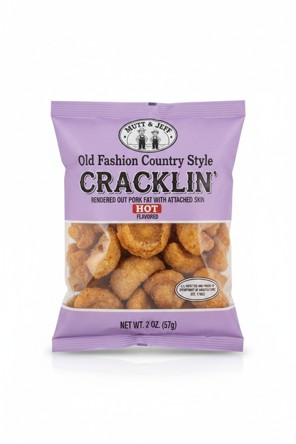 Mutt & Jeff Hot Pork Cracklins Enhanced