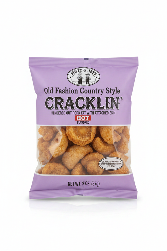 Mutt & Jeff Hot Pork Cracklins Enhanced