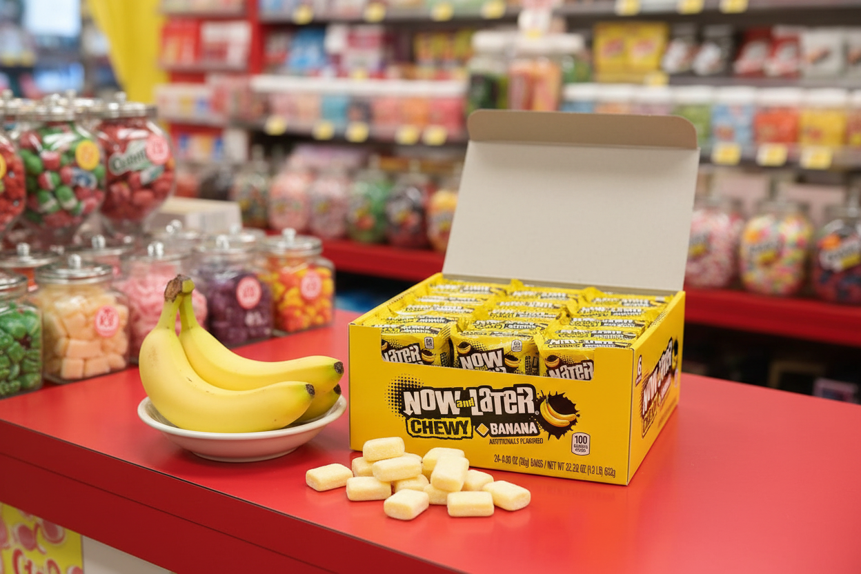 Now and Later Chewy Banana Box of 24 Lifestyle 2