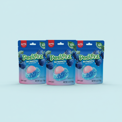 Peelerz Blue Raspberry 3-Pack Minimalist
