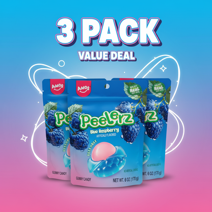 Peelerz Blue Raspberry 3-Pack Value