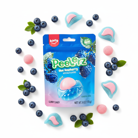 Peelerz Blue Raspberry Flat Lay