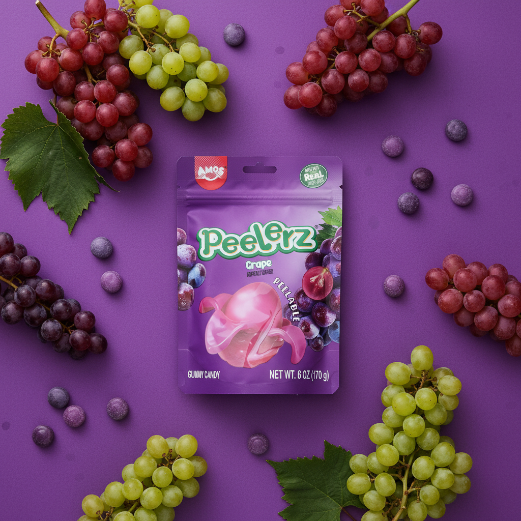 Peelerz Grape – Flat Lay