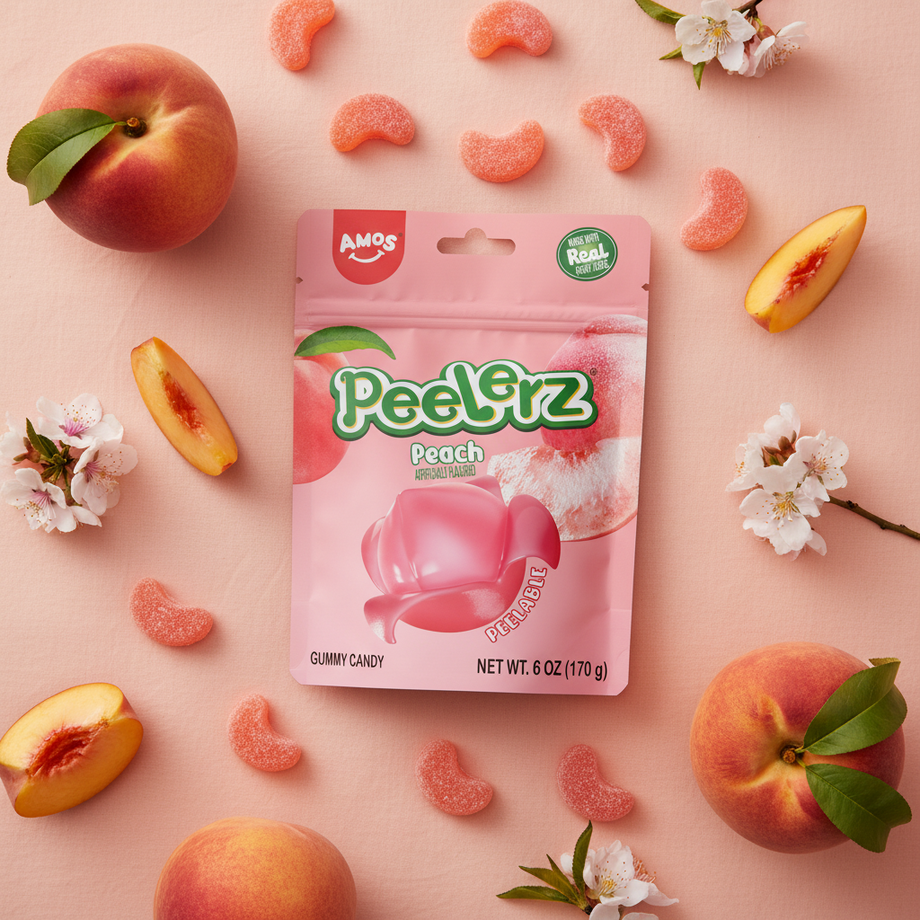 Peelerz Peach – Flat Lay